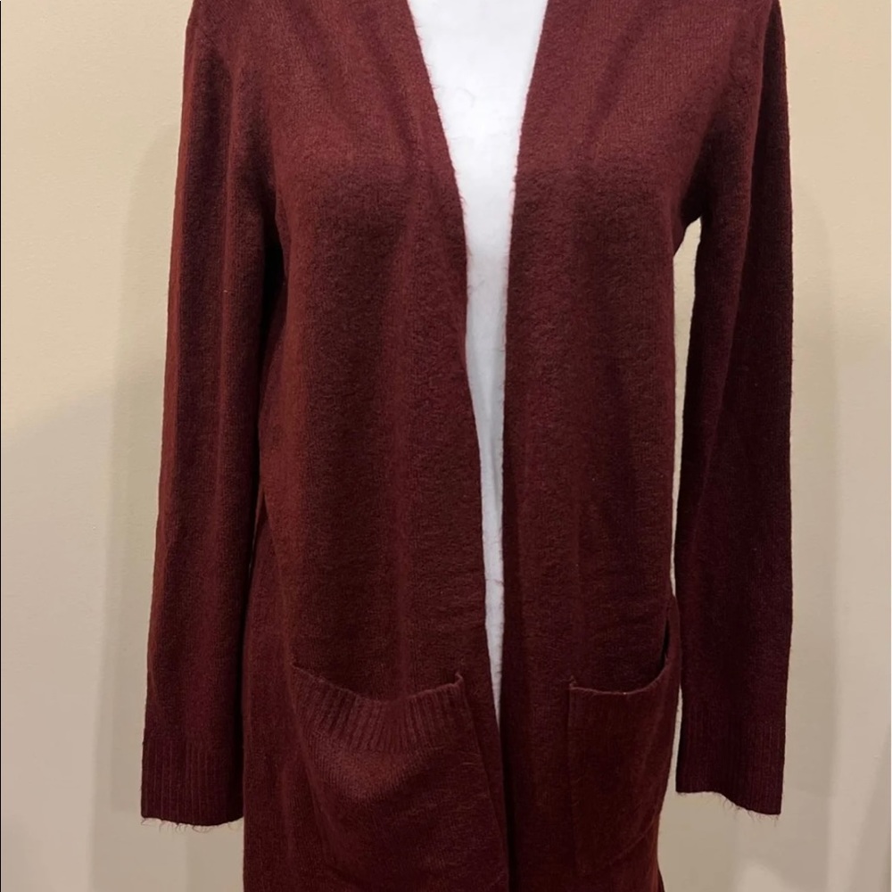 A New Day burgundy cardigan size XS NWT